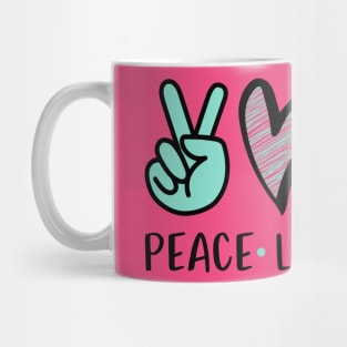 Peace Love Mask Mug